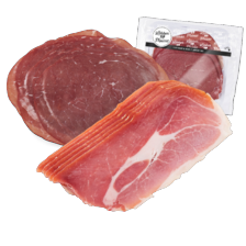 Runderrookvlees of serrano ham